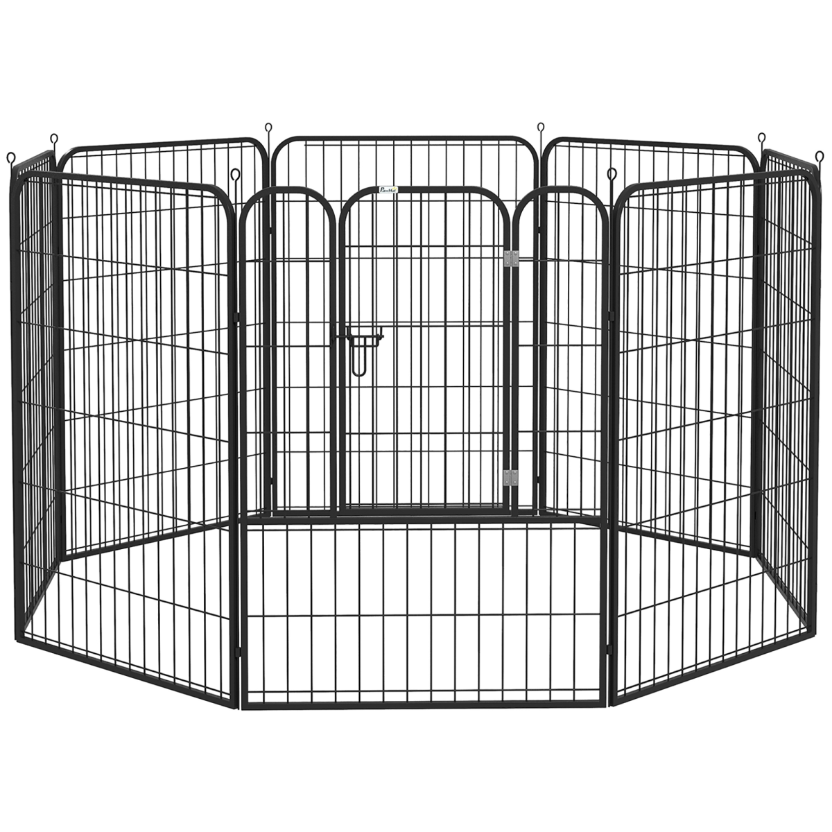 8-Panel Foldable Metal Pet Playpen for Medium & Large Dogs - Indoor/Outdoor