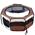 PawHut Fabric Pet Playpen for Small Animals, 90x41 cm, Foldable