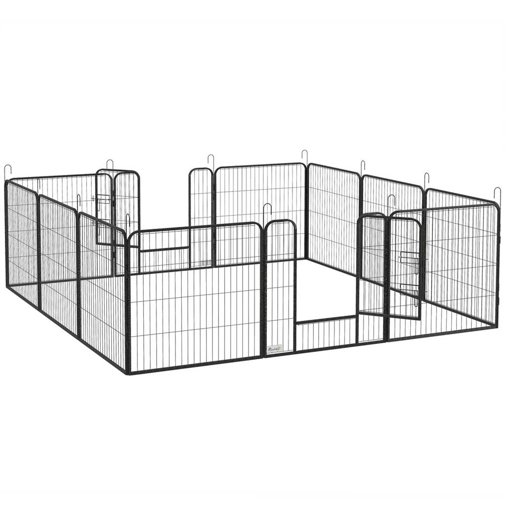 Heavy-Duty 12-Panel Puppy Play Pen for Indoor/Outdoor Use