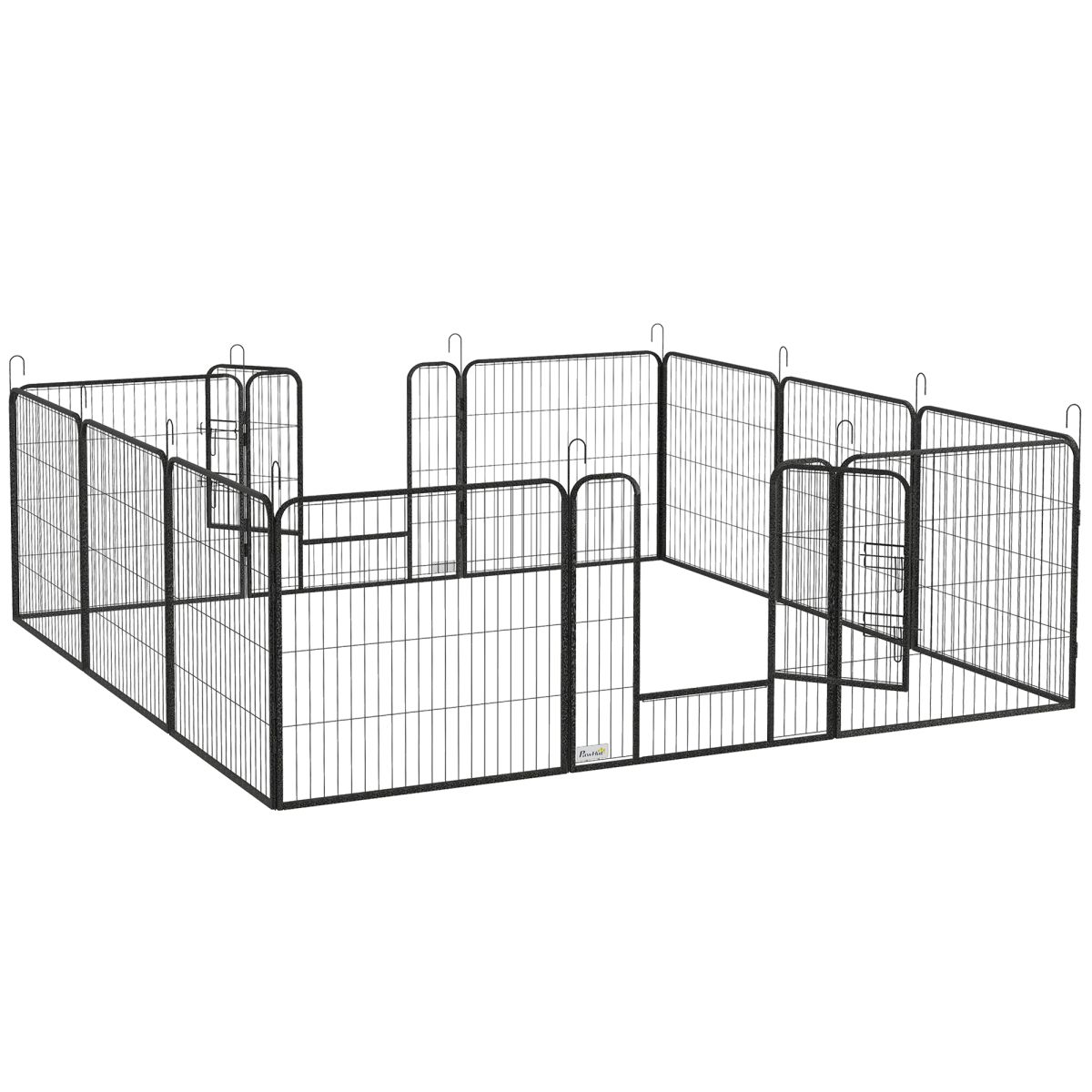 Heavy-Duty 12-Panel Puppy Play Pen for Indoor/Outdoor Use