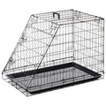 PawHut Trapeze Collapsible Dog Cage with Removable Tray 93x58x65 cm