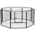 Foldable 4-Panel Pet Playpen: Metal Fence for Dogs & Rabbits