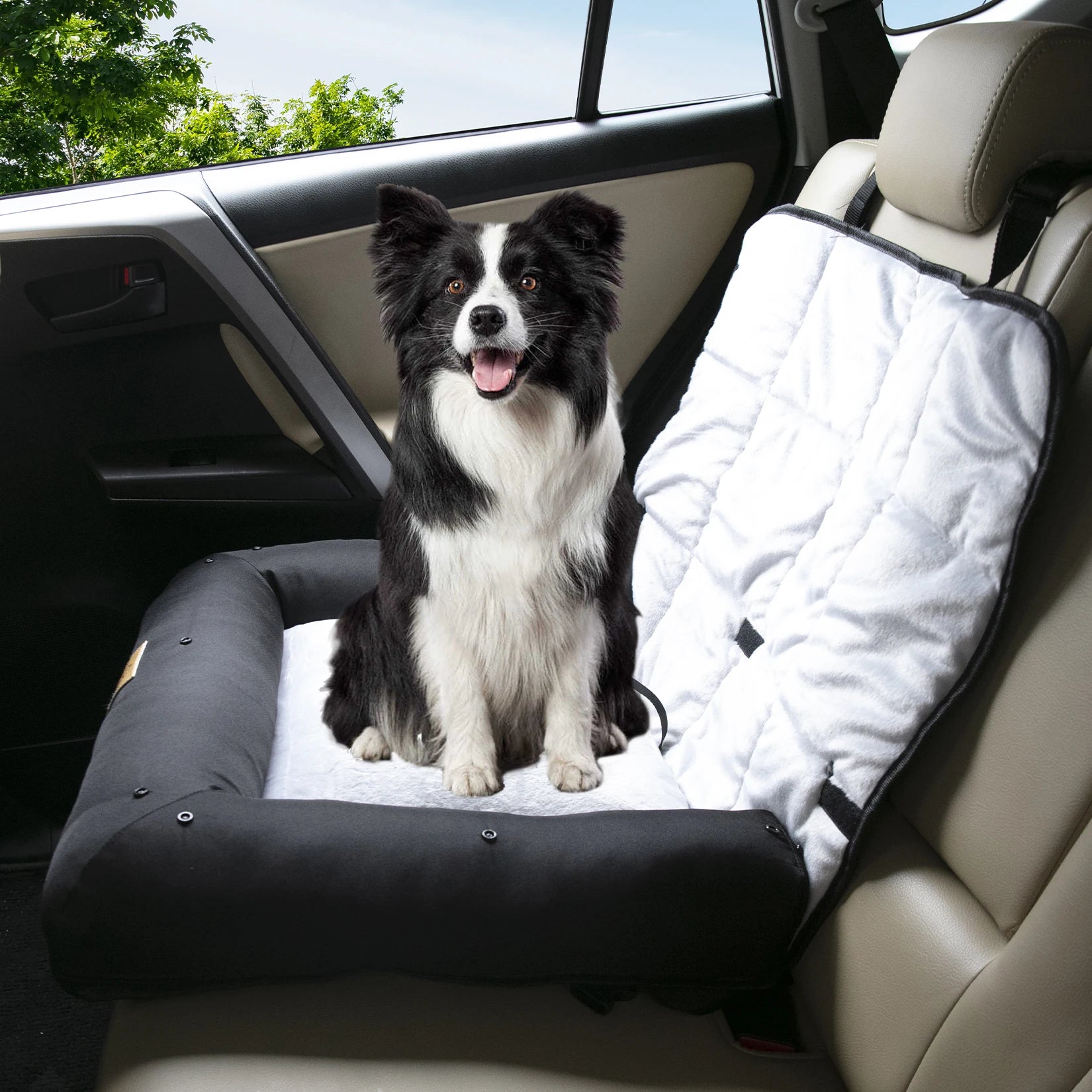 BORWART Waterproof Pet Car Seat Cover - Protect Seats, Easy Clean