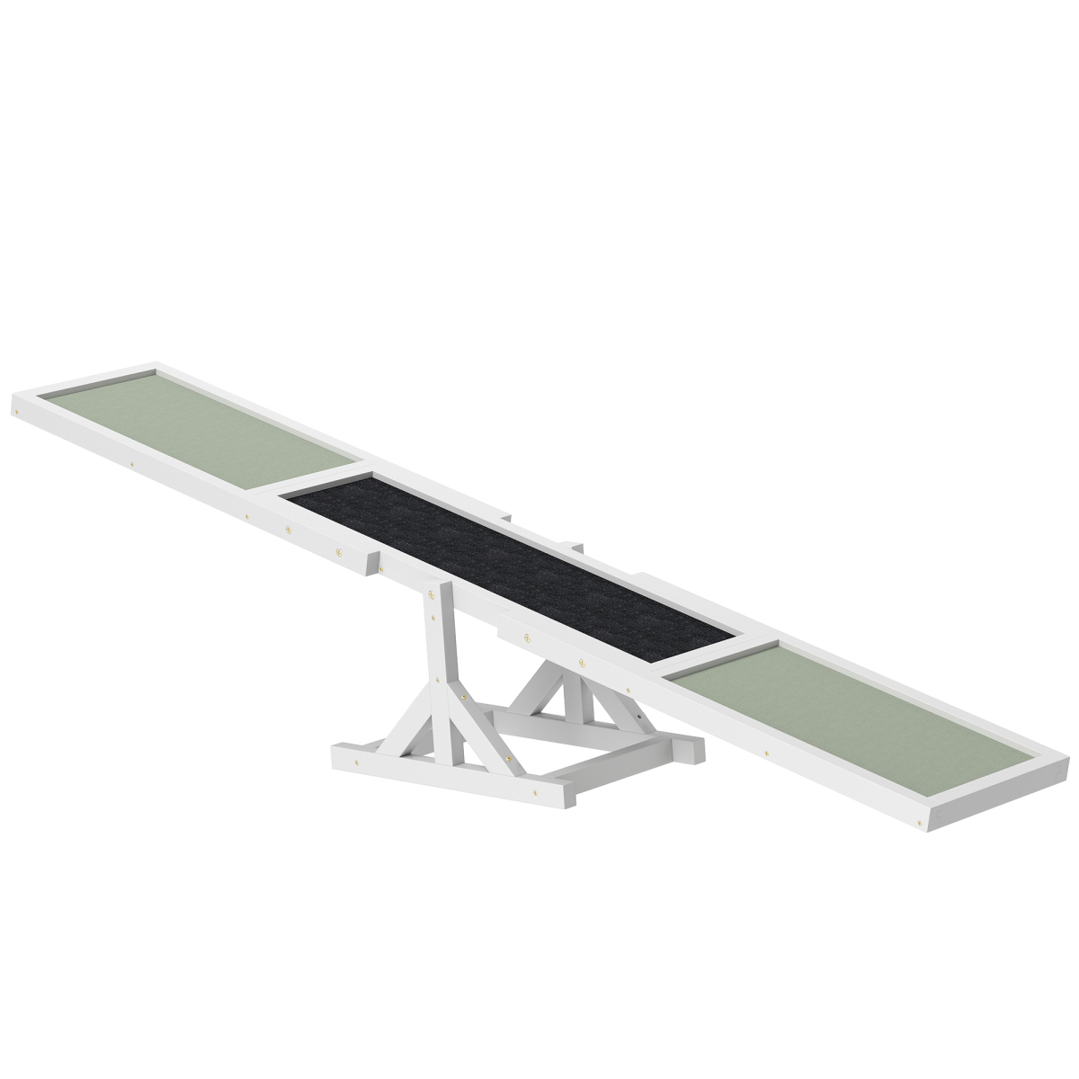 PawHut Wood Seesaw for Large Dogs - Anti-Slip & Outdoor-Ready