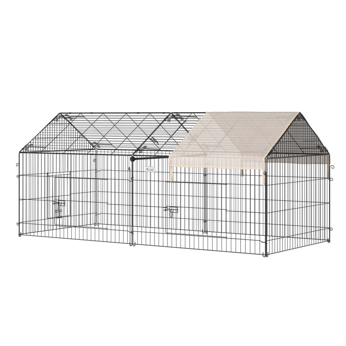 Outdoor Pet Shelter: Spacious, Weather-Protected, Portable Cage