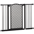Pawhut 74-105 cm Pet Safety Gate - Pressure Fit, Auto-Close, Double Lock