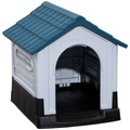 Weatherproof Outdoor Plastic Dog Kennel for XS Dogs 64.5 x 57 x 66 cm