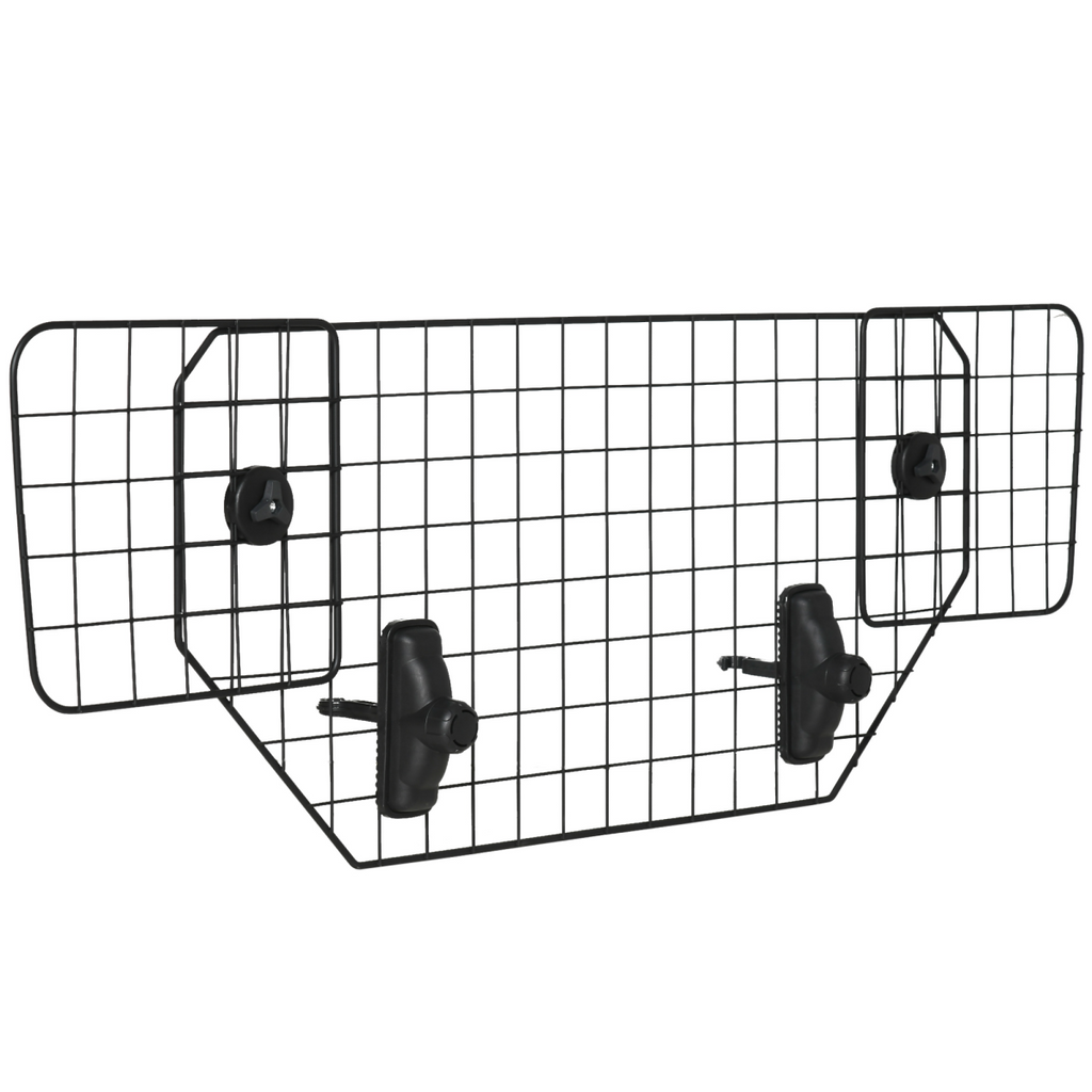 Adjustable Car Boot Dog Guard Mesh Barrier - 90-120cm Wide, 40.5cm High